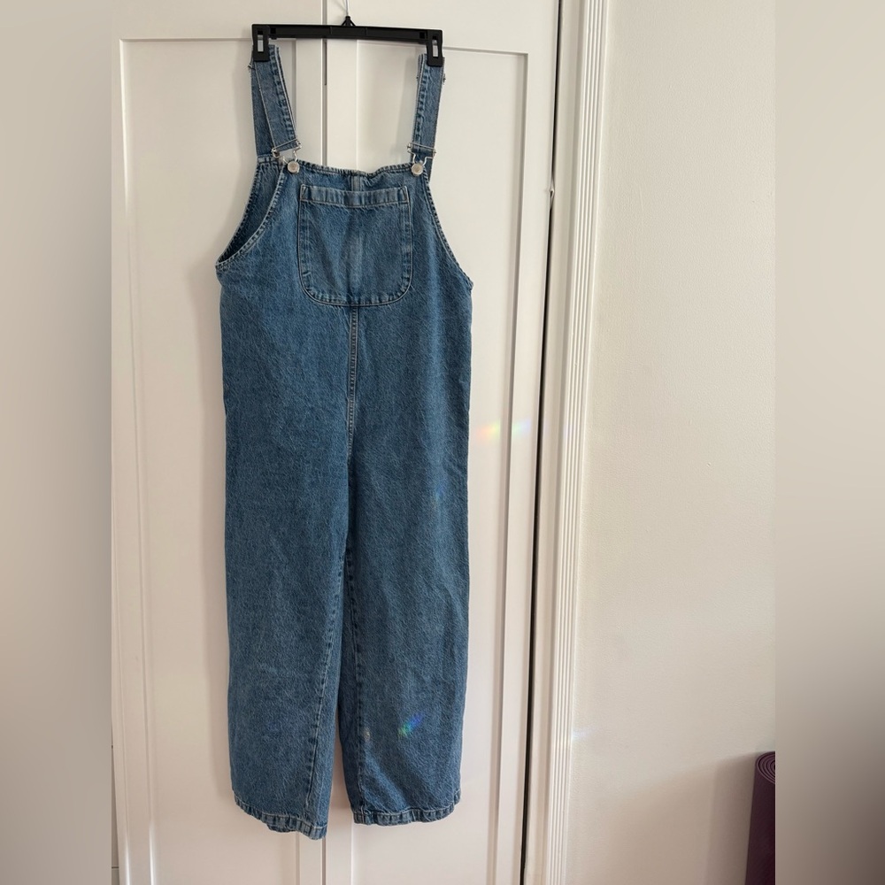 Zara Scoop Back Relaxed Overalls